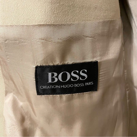 Hugo Boss Beige Textured Blazer Size Large - Picture 5 of 9